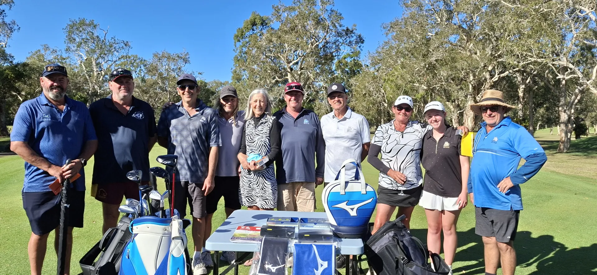 1770 club champions for 2026, paul, ross, tim, chris, sue, steve, (zone golf & mizuno rep, ray), tania, hannah & troy